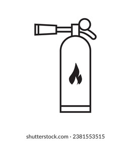 fire extinguisher icon vector template illustration logo design