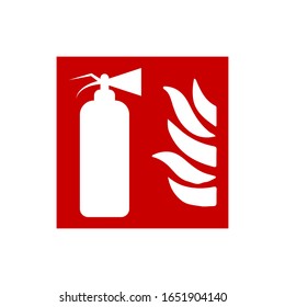 fire extinguisher icon vector trendy