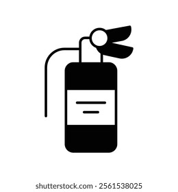 fire extinguisher icon with white background vector stock illustration