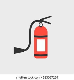 fire extinguisher icon,flat design