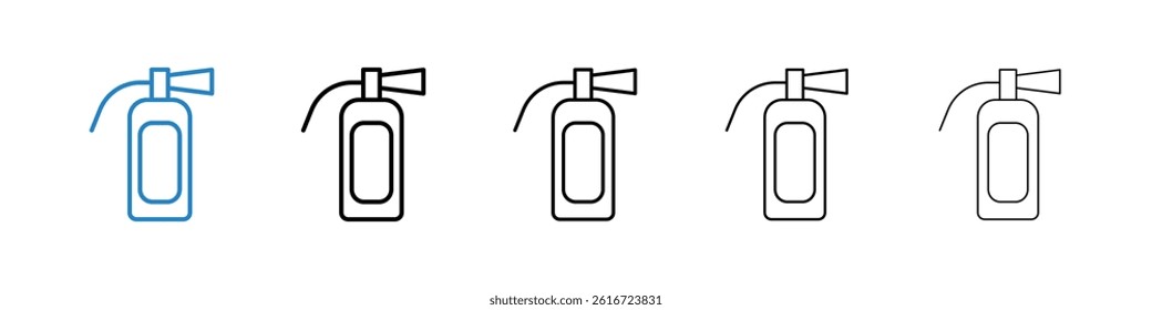 Fire extinguisher icons collection vectors for web ui