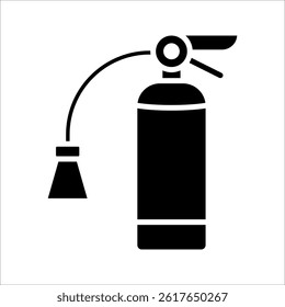 Fire extinguisher Icons set in solid and thin line style