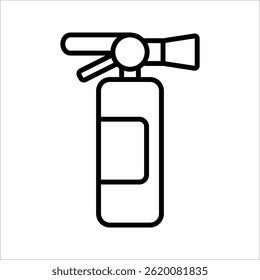 Fire extinguisher Icons set in solid and thin line style