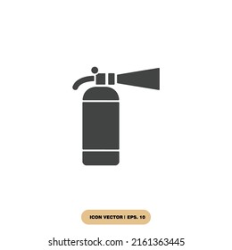 Fire extinguisher icons  symbol vector elements for infographic web