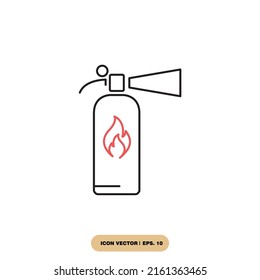 Symbol für Feuerlöscher-Symbole Vektorelemente für Infografiken