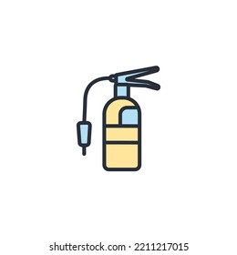 Fire extinguisher icons  symbol vector elements for infographic web