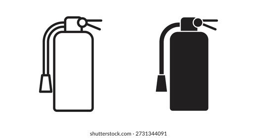 Símbolo de ícones de extintor de incêndio. pacote de ilustração vetorial para aplicativos e designs