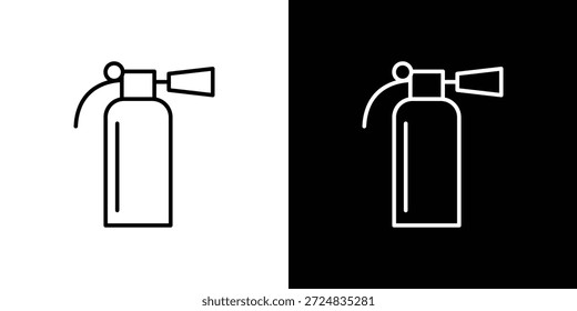 Fire extinguisher icons vector.Editable stroke.linear style sign