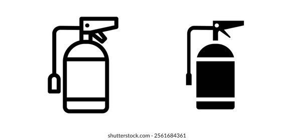 Fire extinguisher icons for web ui designs