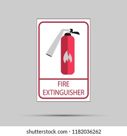 Fire extinguisher icon.Vector illustration