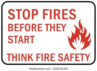 Fire extinguisher instruction sign and labels