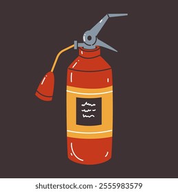 Fire extinguisher isolated icon concept. Vector graphic design illustration element