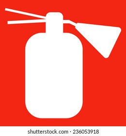 Fire extinguisher isolated icon. Vector