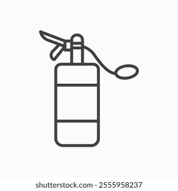 Fire extinguisher isolated icon. vector illustration.