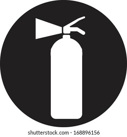 Fire extinguisher isolated on a white background