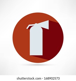 Fire extinguisher isolated on a white background