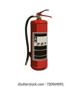 Fire extinguisher isolated vector