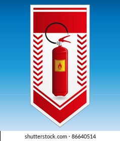 Fire extinguisher label