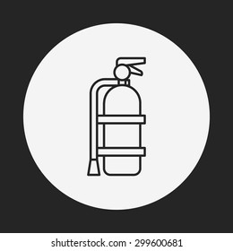 Fire extinguisher line icon