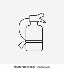 Fire extinguisher line icon