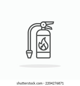 Fire Extinguisher line icon. Editable stroke and pixel perfect. Can be used for digital product, presentation, print design and more.