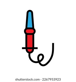 Fire extinguisher line icon isolated on white background. Black flat thin icon on modern outline style. Linear symbol and editable stroke. Simple and pixel perfect stroke vector illustration.