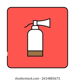 fire extinguisher line icon vector. fire extinguisher sign. isolated symbol illustration