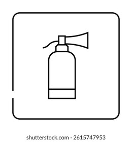 fire extinguisher line icon vector. fire extinguisher sign. isolated contour symbol black illustration