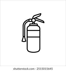 Fire extinguisher line icon. Fire extinguisher for web design isolated on white background.