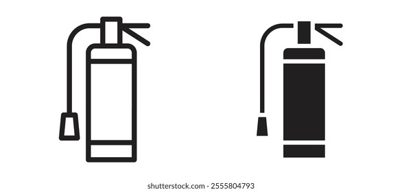 Fire extinguisher liner icon vector set.