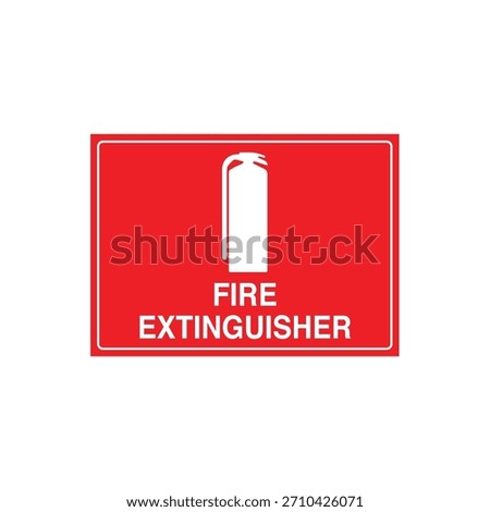 FIRE EXTINGUISHER Location Marker - Immediate Fire Fighting Equipment Vector File Template