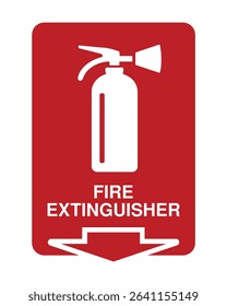 Fire Extinguisher Location Sign – Emergency Fire Safety Notice, Workplace Hazard Protection, Quick Access Indicator