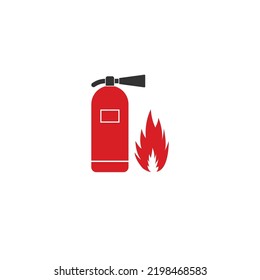 Fire Extinguisher Logo Vector Icon Template