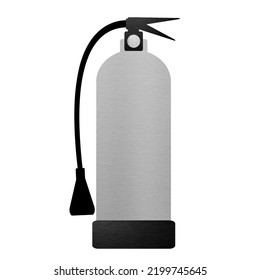 Fire Extinguisher Metal Silver Vector