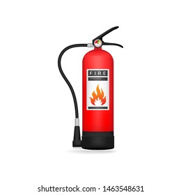 fire extinguisher, modern design, icon, logo, illustration, isolated on white background - Vector