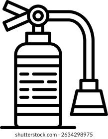Fire Extinguisher New Creative Icon Design Vector