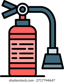 Extintor de incendios Nuevo Vector de diseño de iconos creativos