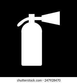 Fire Extinguisher on a black background
