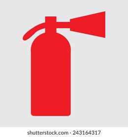 Fire Extinguisher on a grey background