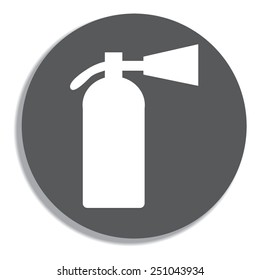 Fire Extinguisher on a grey background