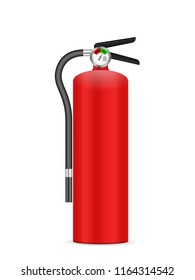 Fire extinguisher on a white background. Vector illustration.