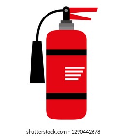 Fire extinguisher on white background