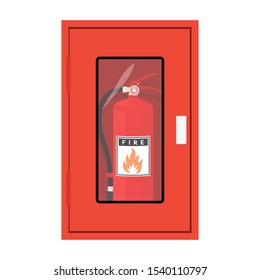 Feuerlöscher auf weißem Hintergrund.