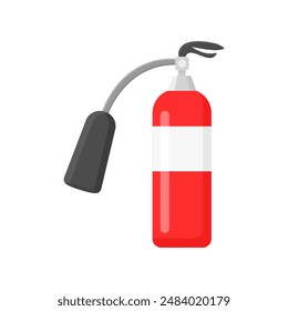 Fire extinguisher on a white background