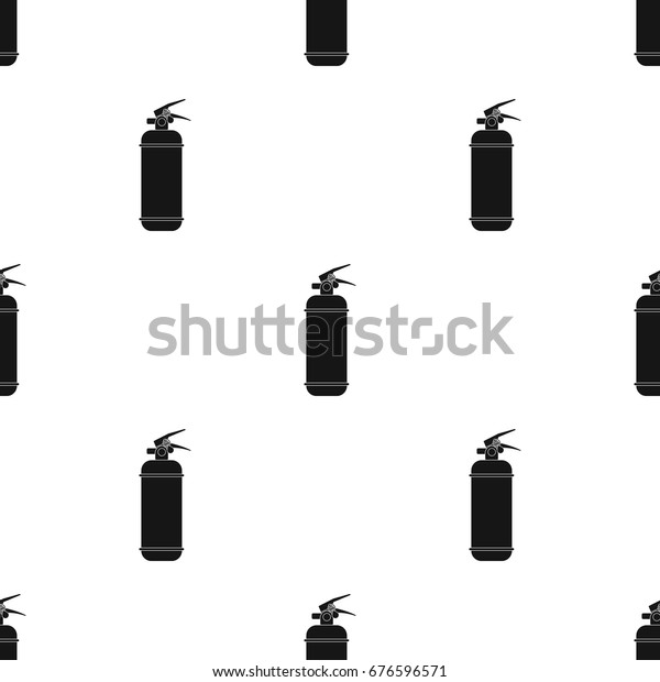 Fire extinguisher powder.Car\
single icon in black style vector symbol stock illustration\
web.