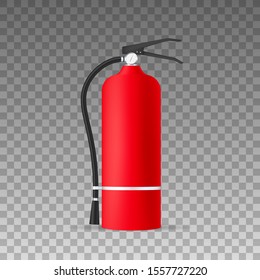 Fire extinguisher protection isolated. Vector stock illustration.