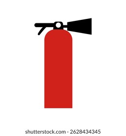 A fire extinguisher, a safety device used to put out small fires.