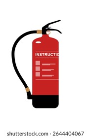 Extintor de incêndio. Equipamento de segurança para emergências. Dispositivo de proteção contra o apagamento Estilo minimalista do vetor de simplicidade. Ilustração isolada de estoque