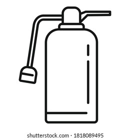 Fire extinguisher safety icon. Outline fire extinguisher safety vector icon for web design isolated on white background