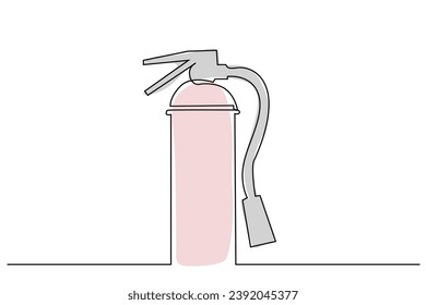 fire extinguisher safety object line art design